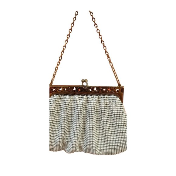 1950's - 60's Mesh Whiting & Davis Vintage Evening Bag - Picture 3 of 7